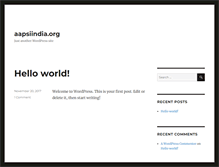 Tablet Screenshot of aapsiindia.org